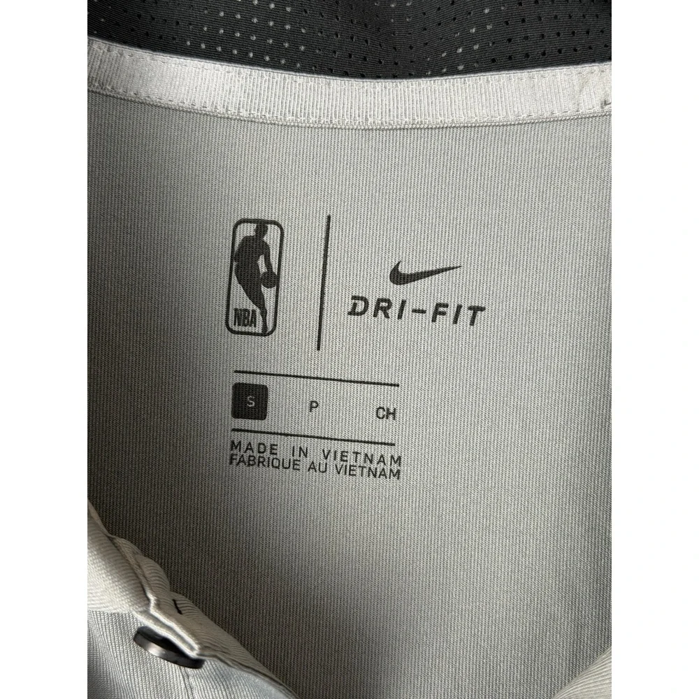 Dallas Mavericks Nike Polo Mens S Gray NBA Basketball Dri-FIT NEW